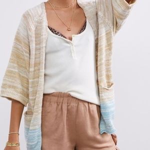 NWOT Anthropologie Daily Practice Open Cardigan XL
